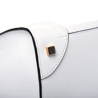 Celine Satin Calfskin Mini Bi-Color Luggage White Black 11 of 16