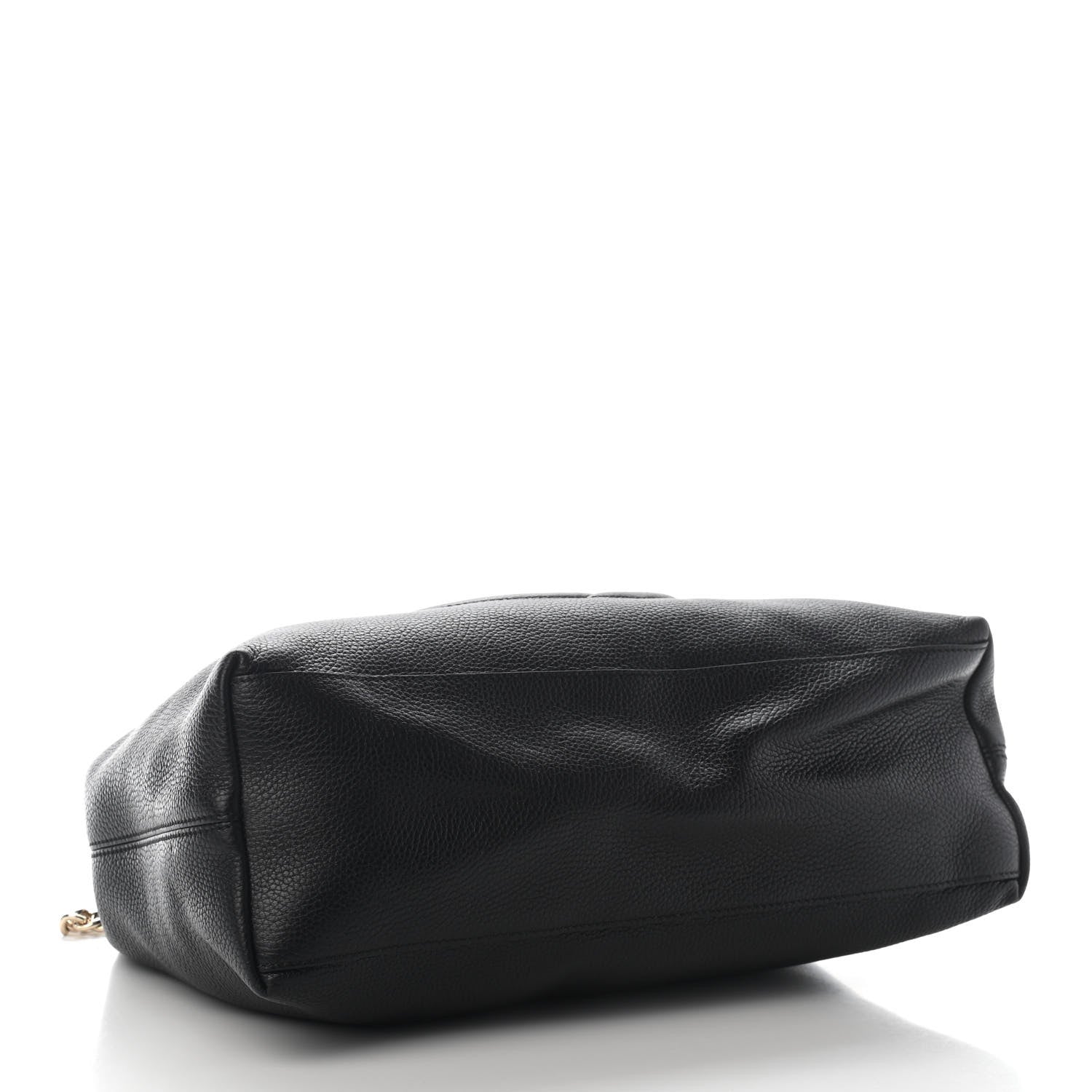 Gucci Pebbled Calfskin Medium Soho Chain Shoulder Bag Black 4 of 9