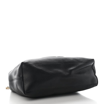Gucci Pebbled Calfskin Medium Soho Chain Shoulder Bag Black 4 of 9
