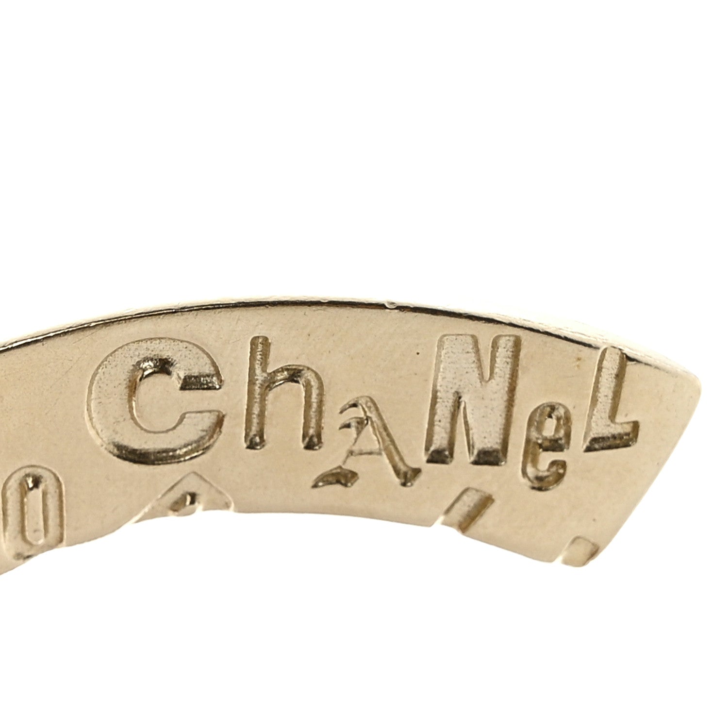 Chanel Metal CC Coco Chanel Paris Large Brooch Gold 3 of 3