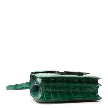 Hermes Shiny Alligator Constance 24 Vert Emeraude 4 of 10