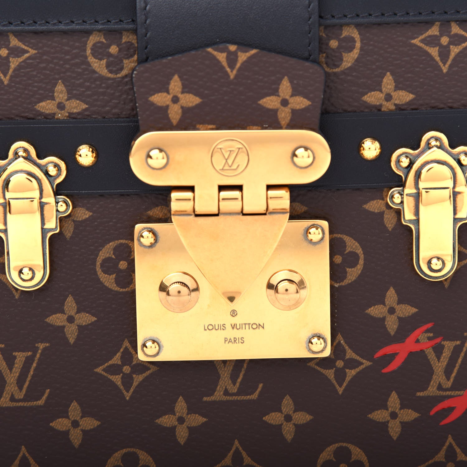 Louis Vuitton Monogram Petite Malle Black 9 of 9