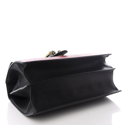 Gucci Calfskin Bamboo Web Large Dionysus Top Handle Bag Black Bright Evergreen Hibiscus Red 3 of 9
