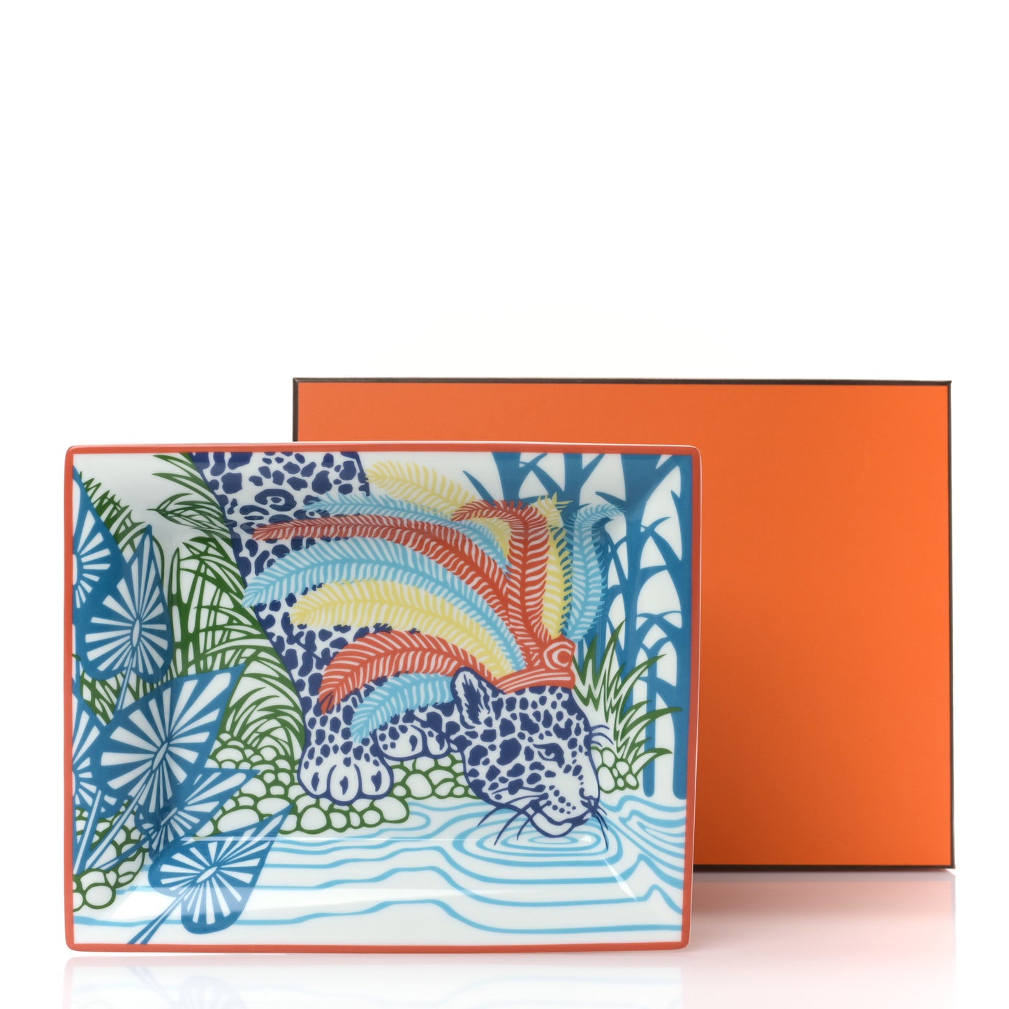 Porcelain Jaguar Quetzal II Change Tray
