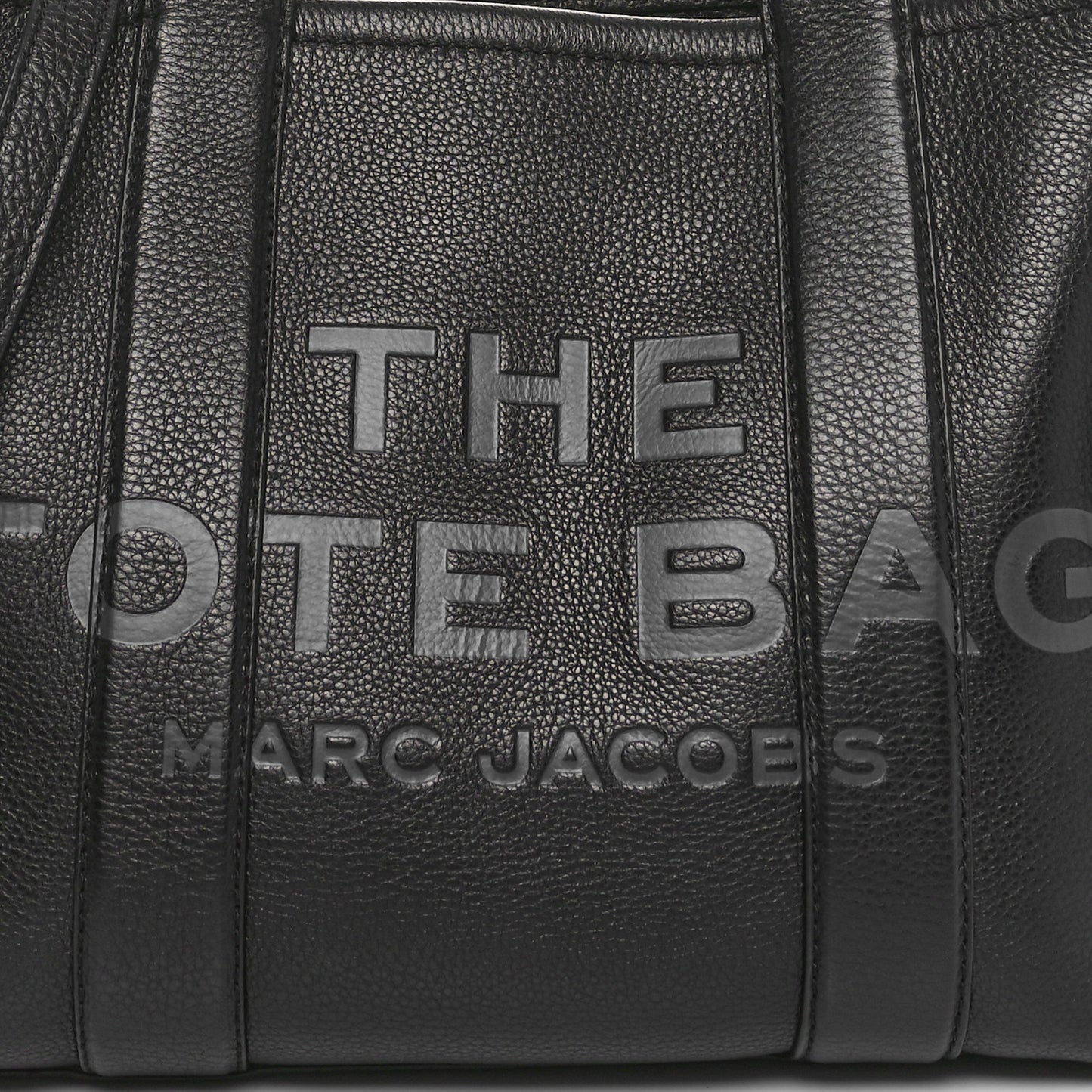 Grained Calfskin Medium The Tote Bag Black