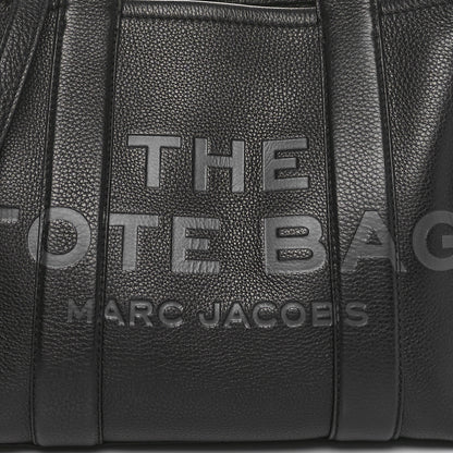 Marc Jacobs Grained Calfskin Medium The Tote Bag Black 7 of 9