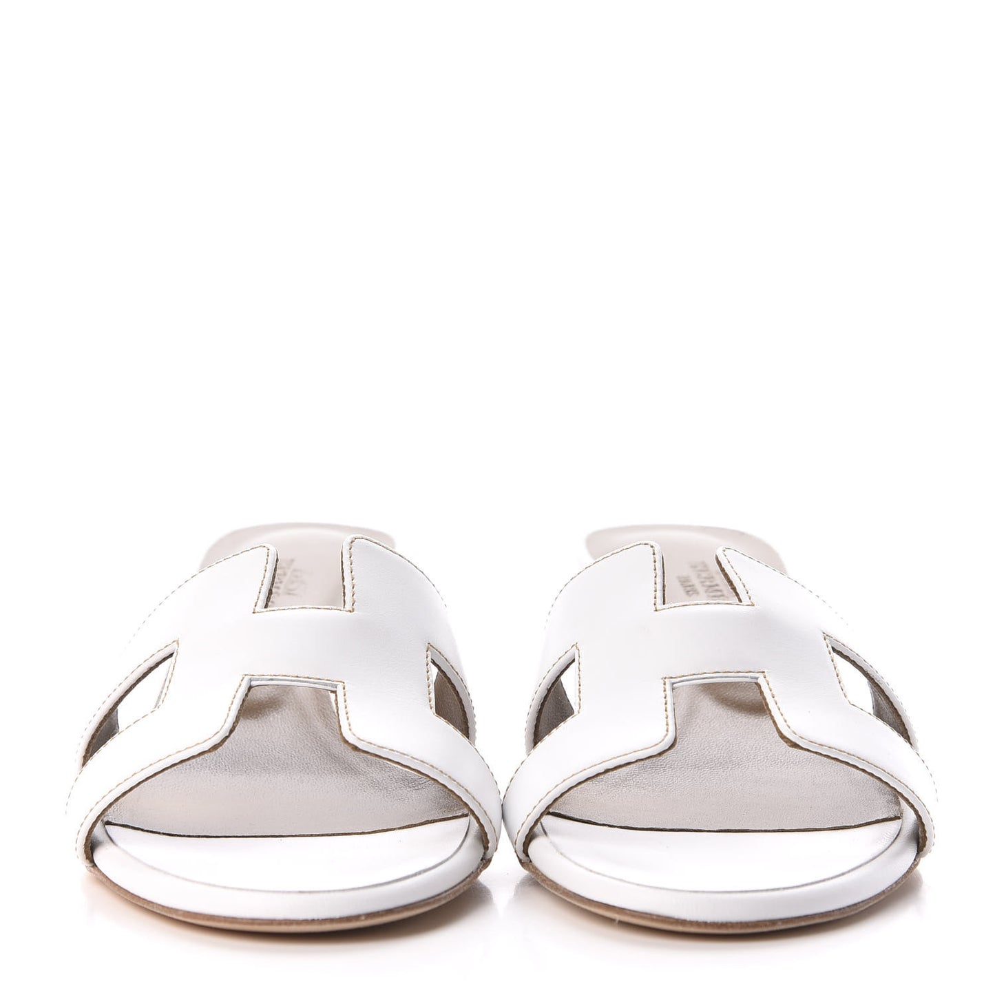Calfskin Oasis Sandals 37 White