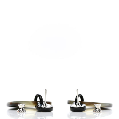 Hermes Buffalo Horn Fidelio Virage Earrings Ivoire 3 of 5