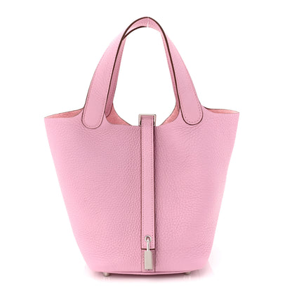 Hermes Taurillon Clemence Picotin Lock 18 PM Mauve Sylvestre 1 of 10