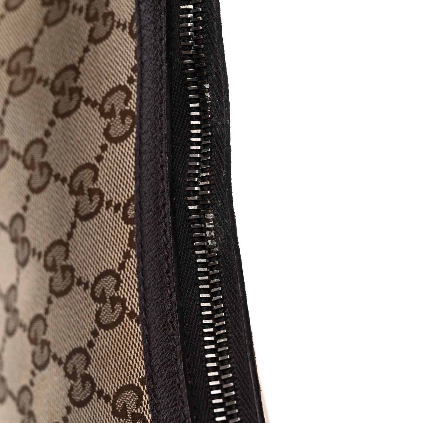 Monogram Web Medium Half Moon Hobo Dark Brown