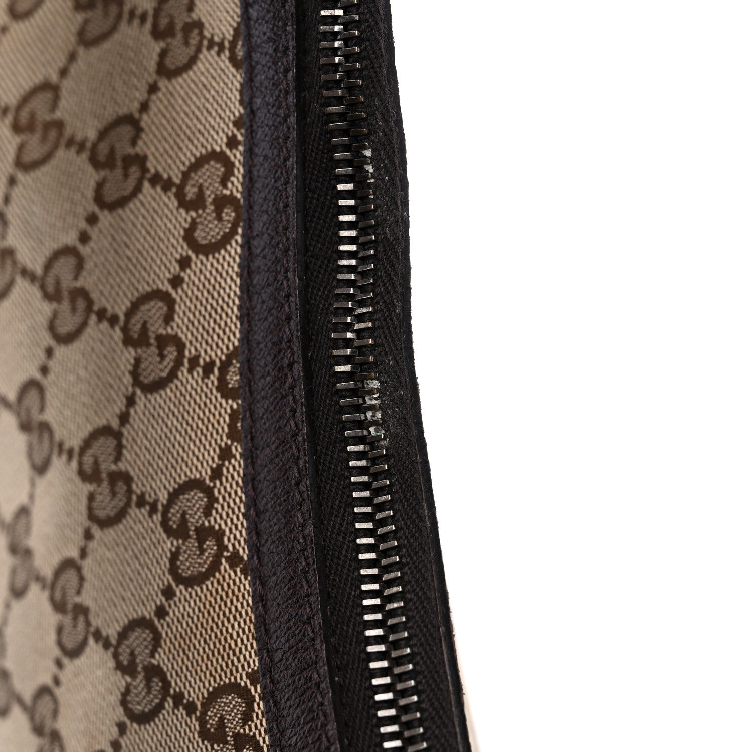 Gucci Monogram Web Medium Half Moon Hobo Dark Brown 14 of 14