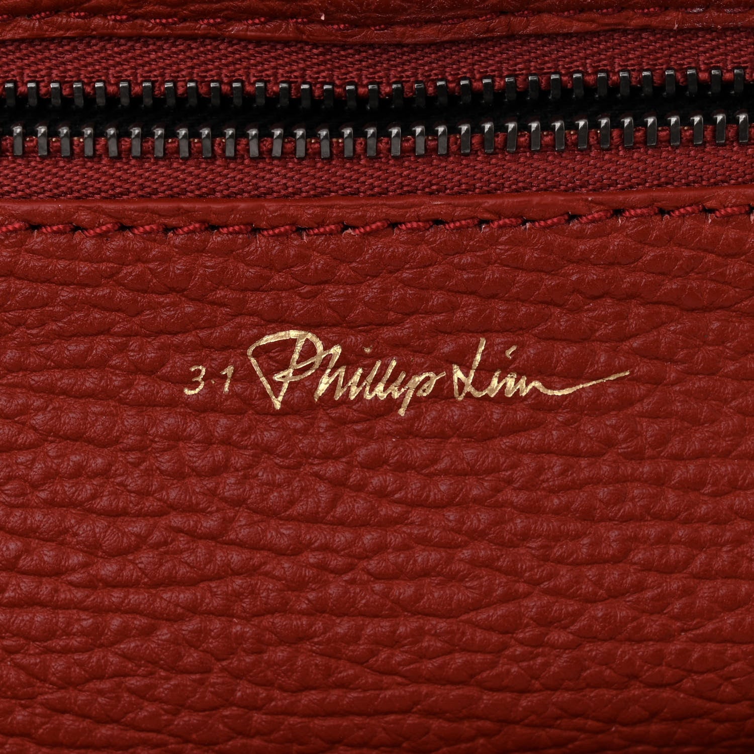 3.1 Phillip Lim Textured Calfskin Medium Pashli Satchel Crimson 6 of 12