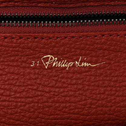 3.1 Phillip Lim Textured Calfskin Medium Pashli Satchel Crimson 6 of 12