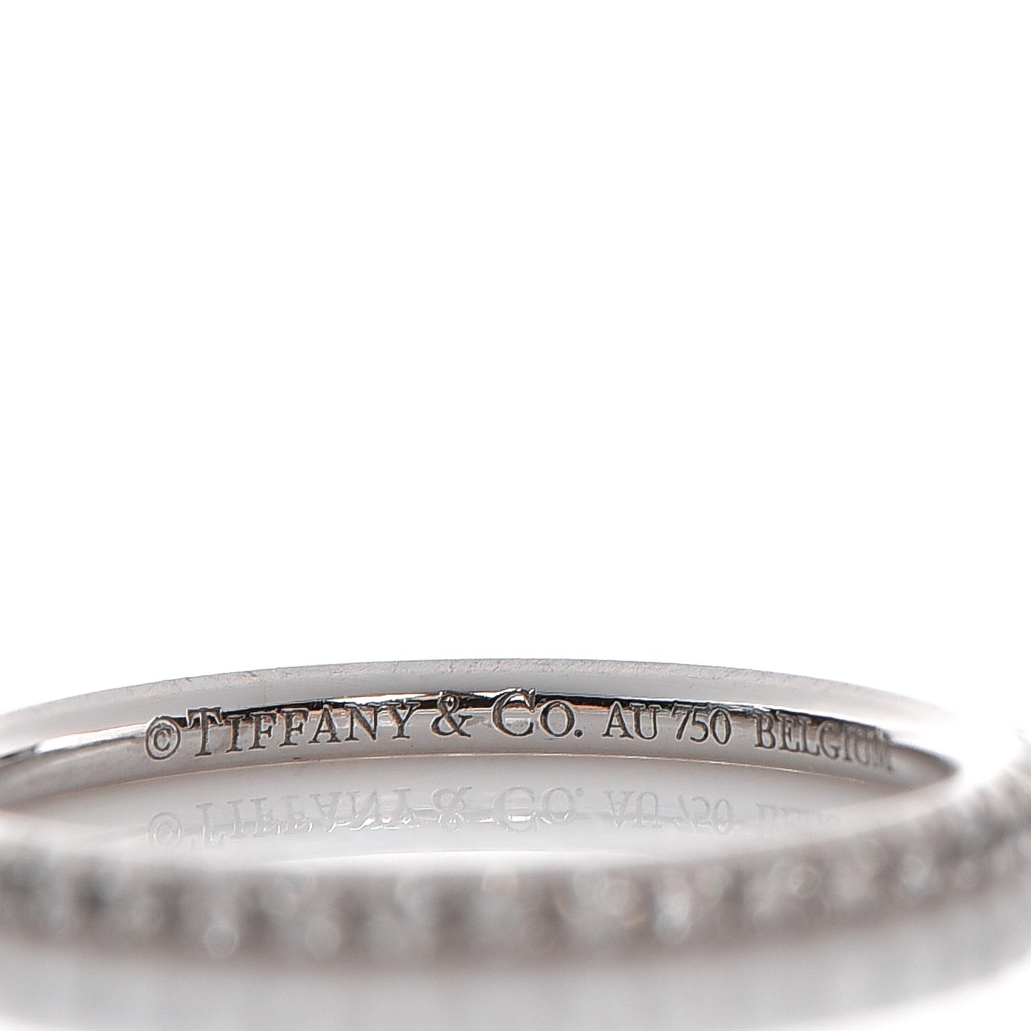 18K White Gold Diamond Metro Ring 47 4