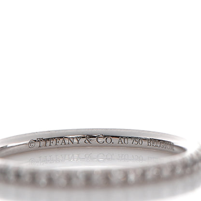 Tiffany 18K White Gold Diamond Metro Ring 47 4 4 of 5
