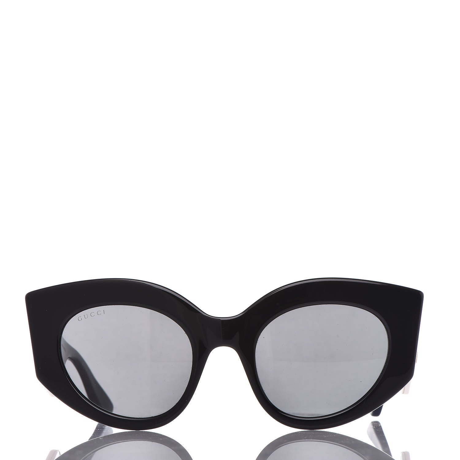 Gucci Acetate Oversized Rectangle Frame Web Sunglasses GG 0275/S Black 2 of 7