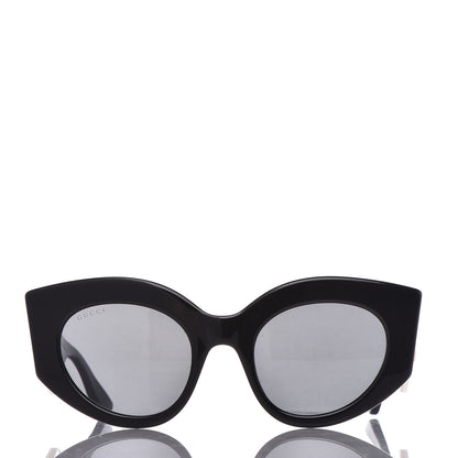Gucci Acetate Oversized Rectangle Frame Web Sunglasses GG 0275/S Black 2 of 7
