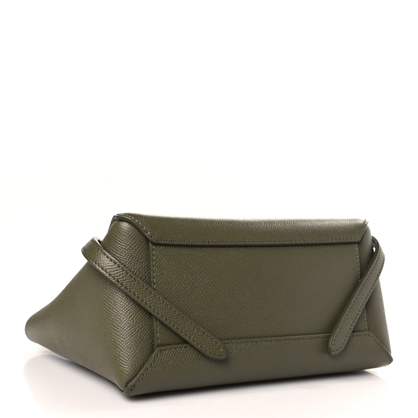 Grained Calfskin Nano Belt Bag Army Green