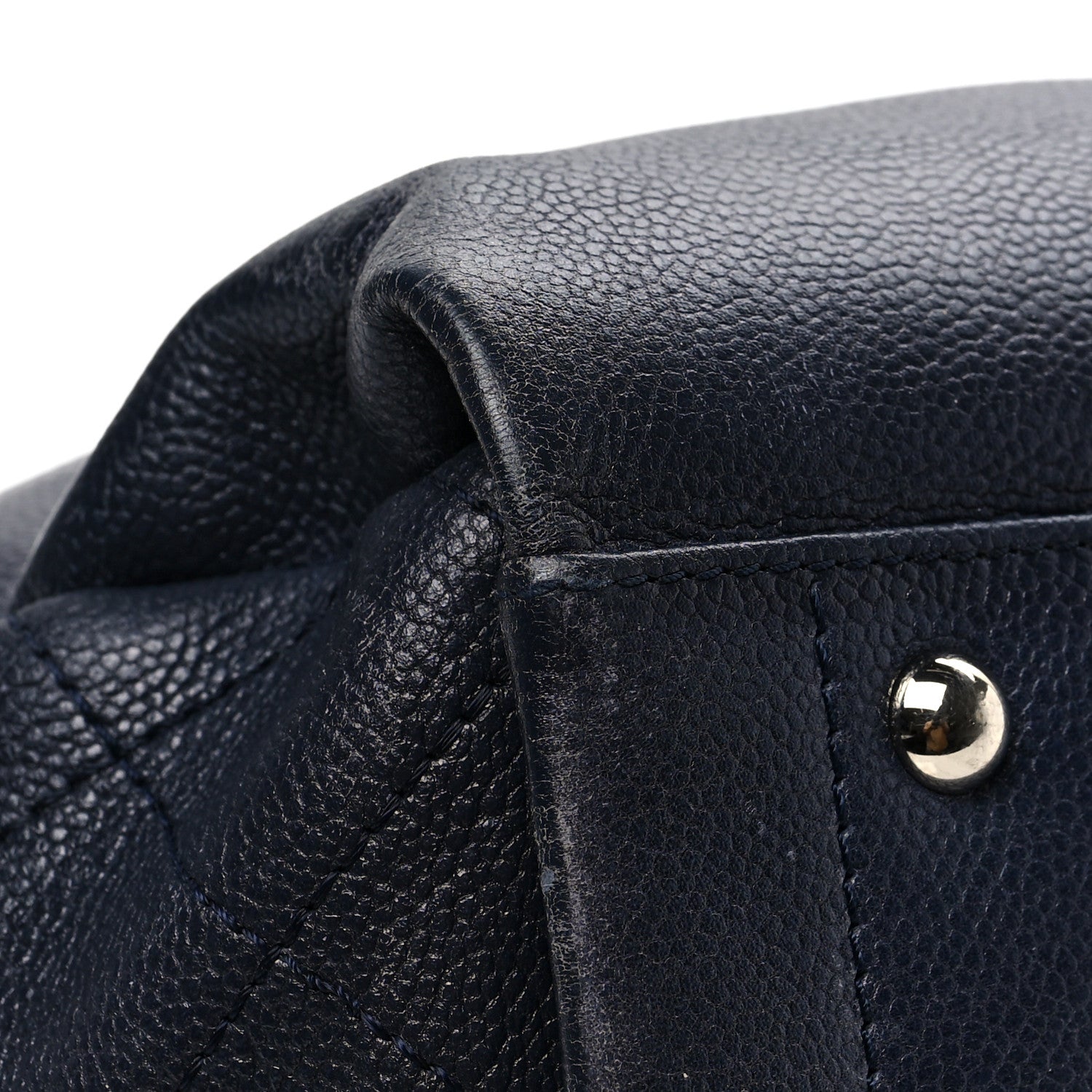 Chanel Caviar Executive Cerf Shopper Tote Navy 7 of 8