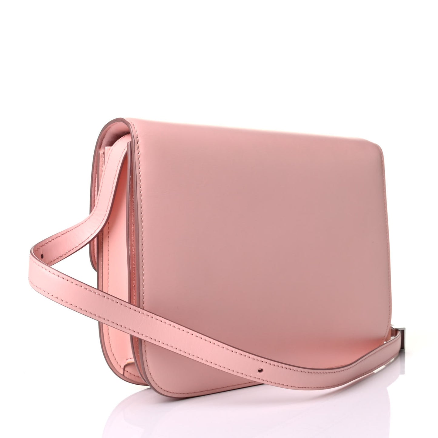 Smooth Calfskin Medium Classic Box Flap Bag Pink