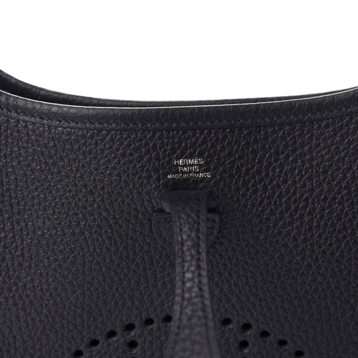 Hermes Taurillon Clemence Evelyne TPM Black 8 of 11