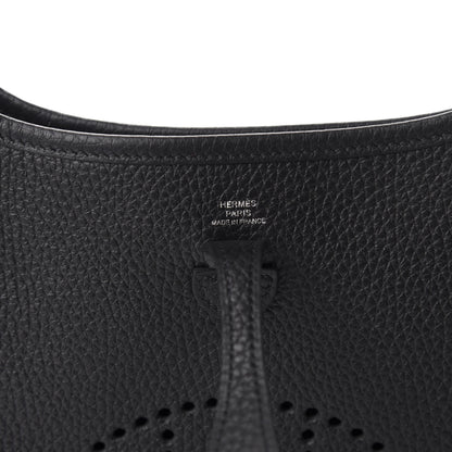 Hermes Taurillon Clemence Evelyne TPM Black 8 of 11
