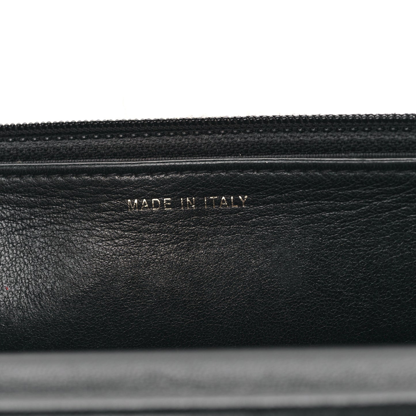 Lambskin Quilted Studded Wallet On Chain WOC Black