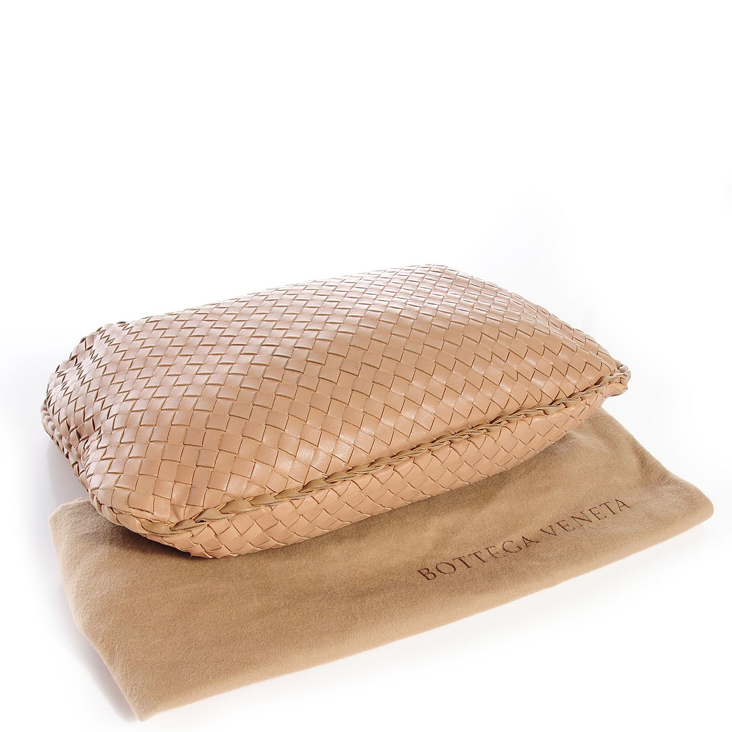 Nappa Intrecciato Medium Veneta Hobo Camel