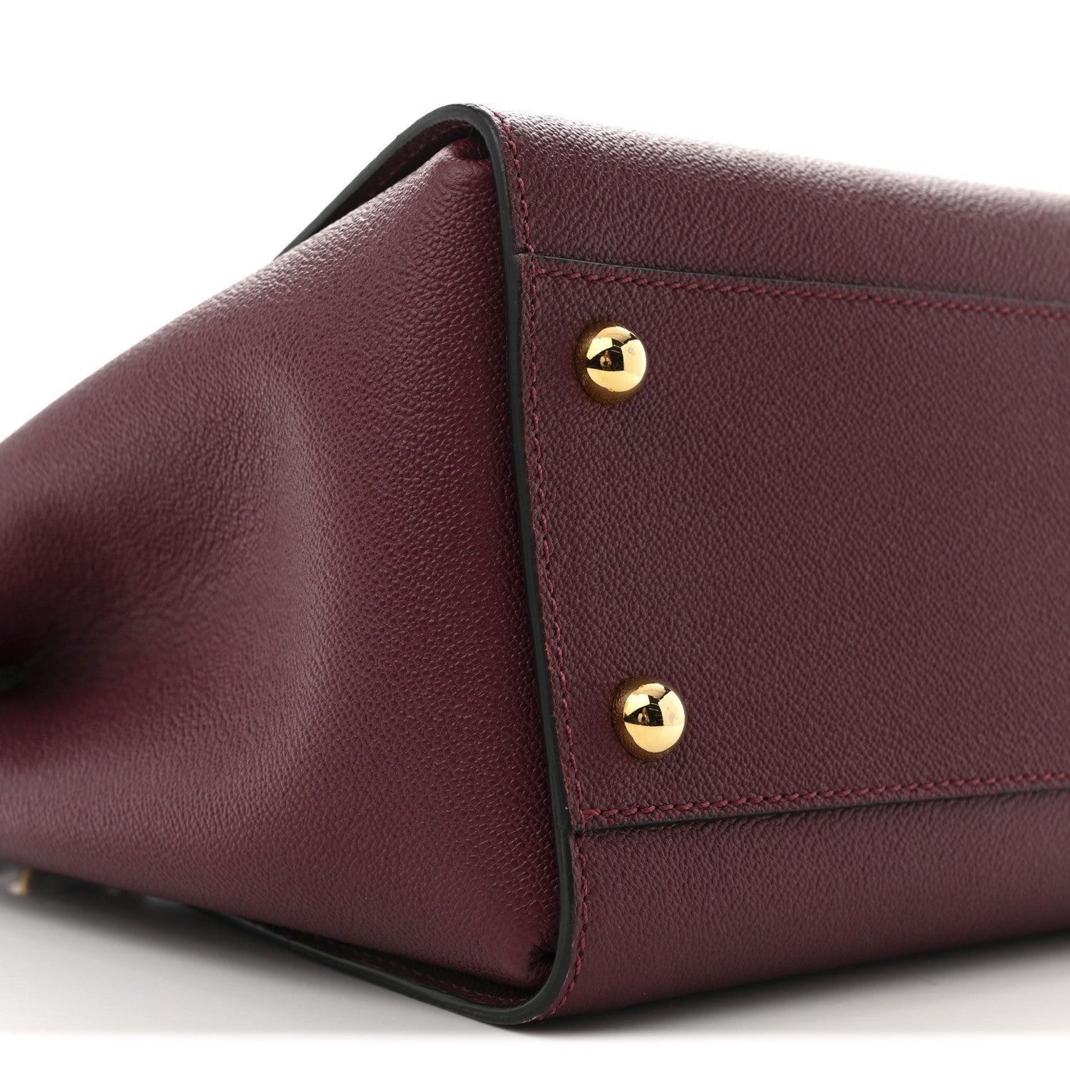 Burberry Soft Grain Medium Buckle Tote Dark Plum 8 of 11