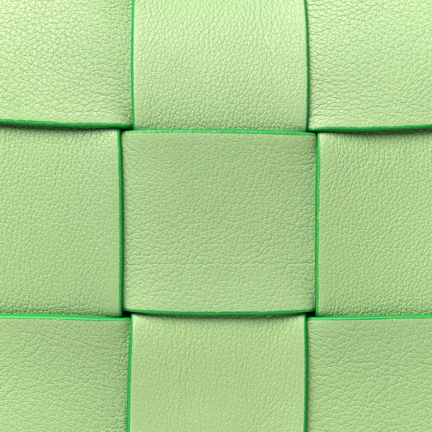 Grained Calfskin Maxi Intrecciato Cassette Crossbody Bag Pistachio