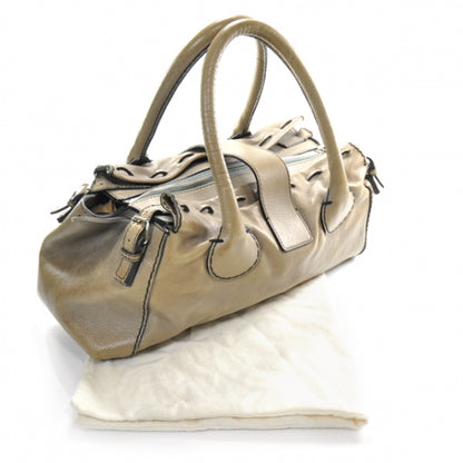 Chloe Leather Grande Edith Satchel Mastic 3 of 10