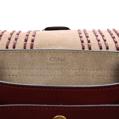 Chloe Calfskin Braided Mini Hudson Shoulder Bag Sienna Red 7 of 9