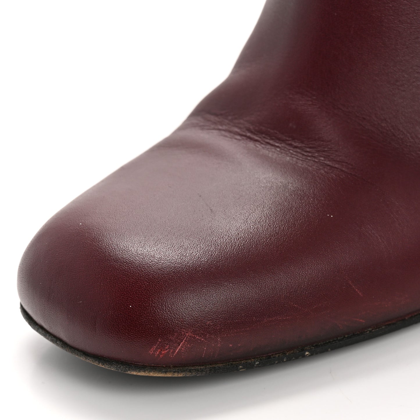 Calfskin Lifford Knee High Boots 40 Classic Burgundy