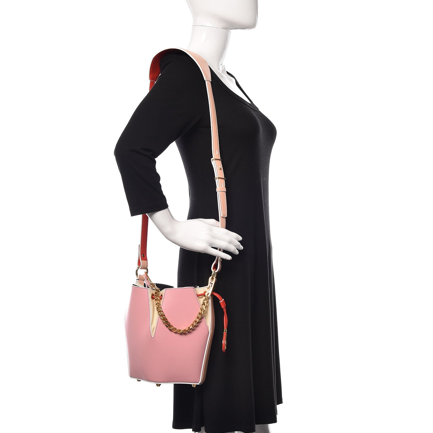 Calfskin Small Bucket Bag Pink