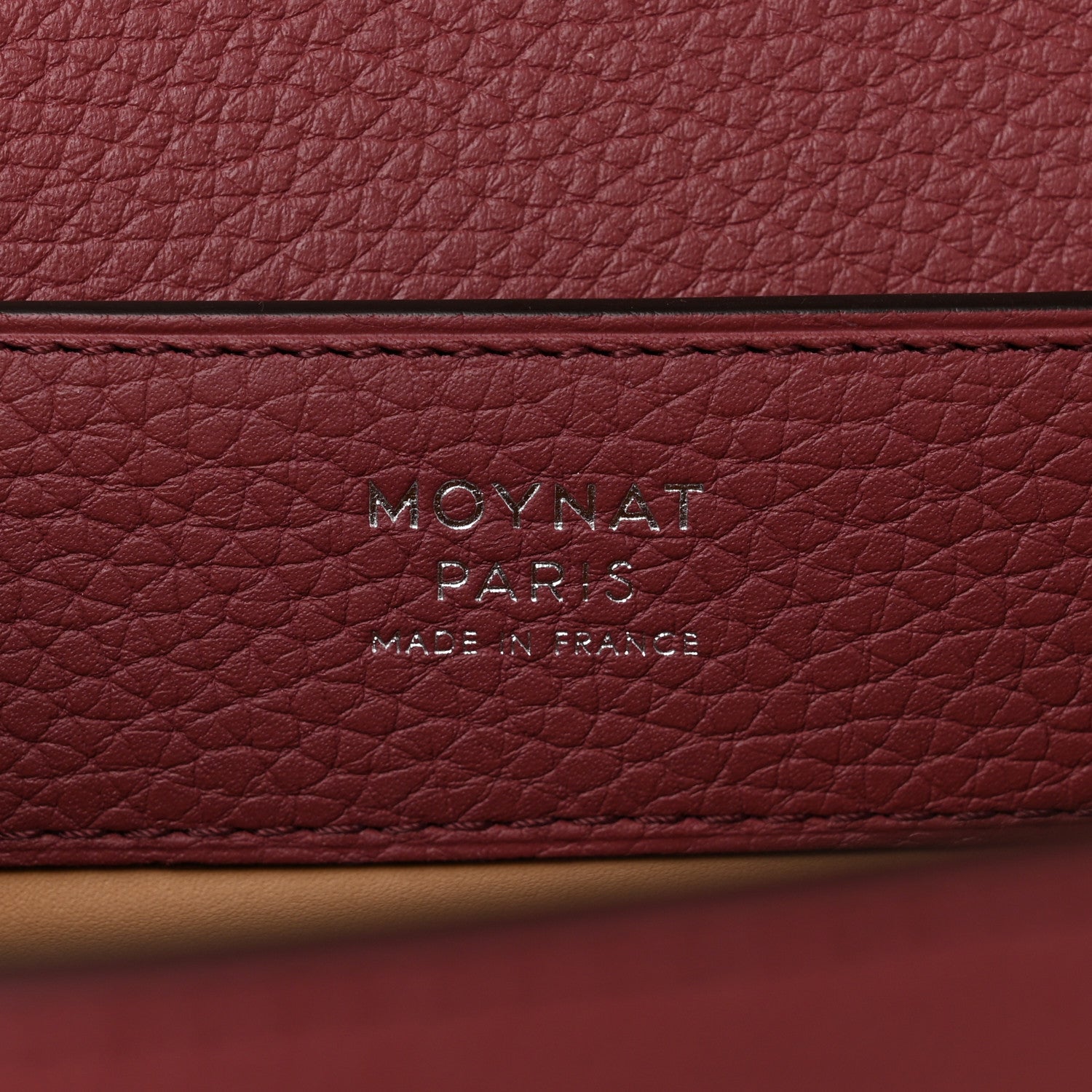 Moynat Taurillon Blush Rejane MM Plum Bougainvillea 6 of 10
