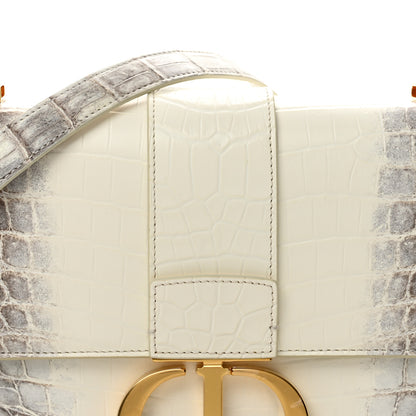 Christian Dior Niloticus Crocodile Himalaya 30 Montaigne Flap Bag Latte 8 of 11