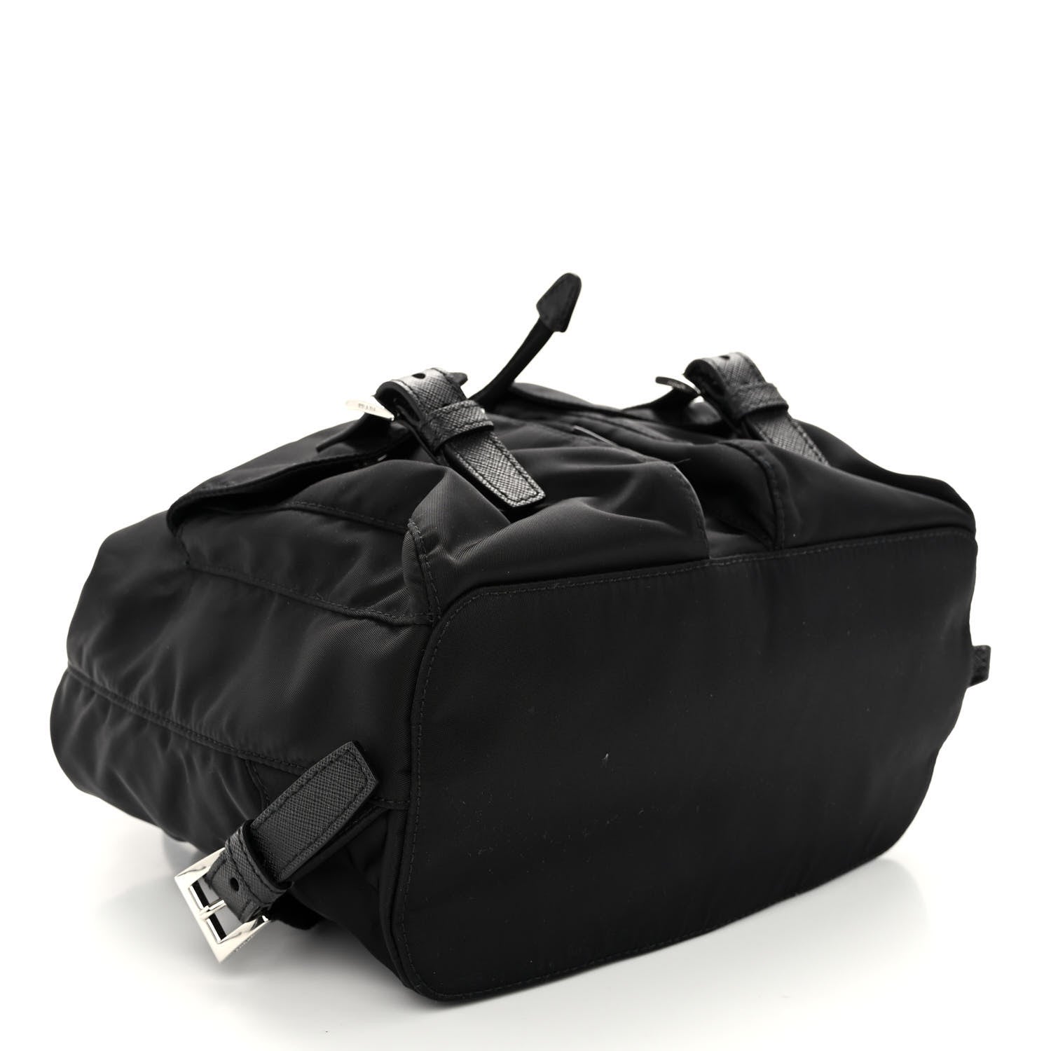 Prada Tessuto Nylon Saffiano Small Backpack Black 4 of 8