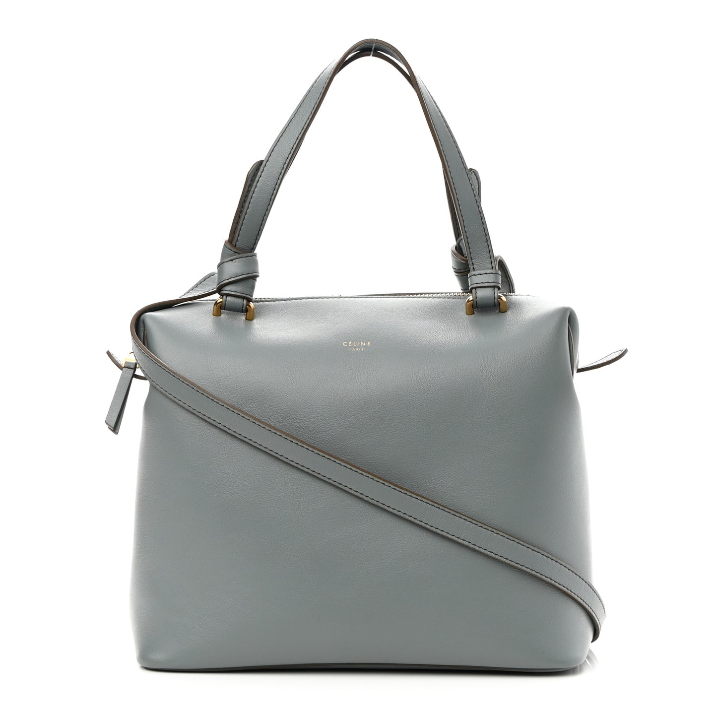 Lambskin Small Soft Cube Satchel Storm