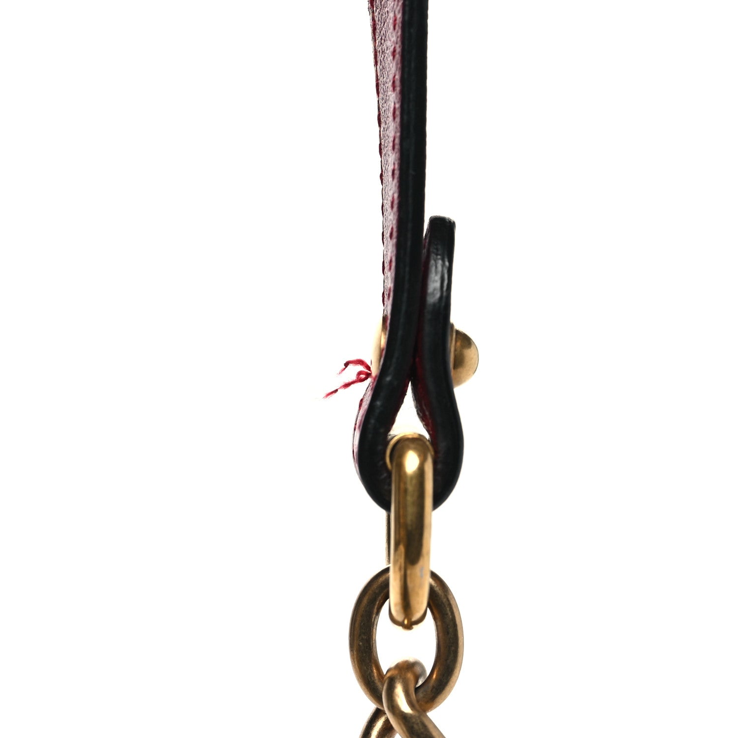 Gucci Vintage Effect Calfskin Matelasse Diagonal Small Torchon GG Marmont Shoulder Bag Black Romantic Cherry 11 of 11