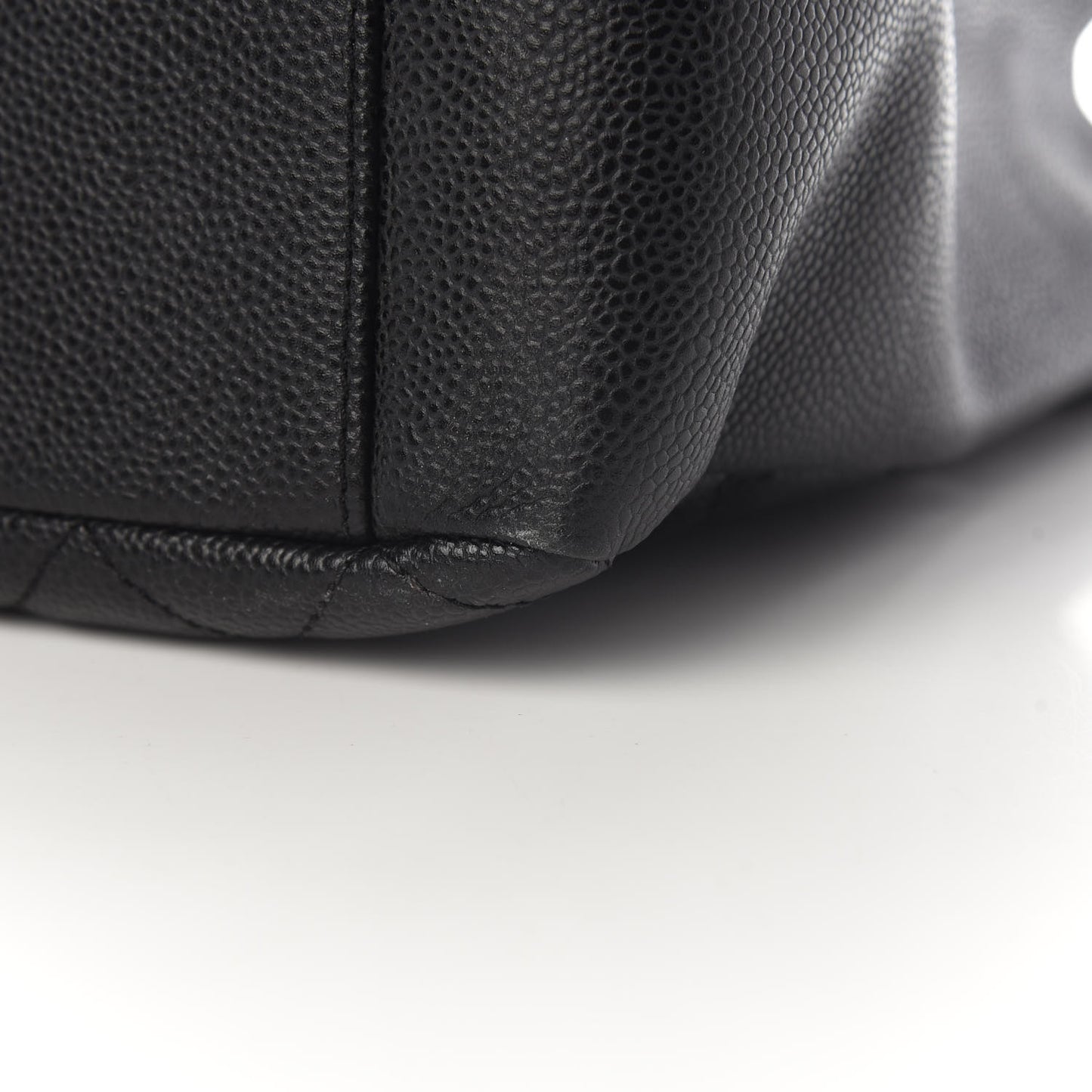 Caviar Quilted Grand Shopping Tote GST Black