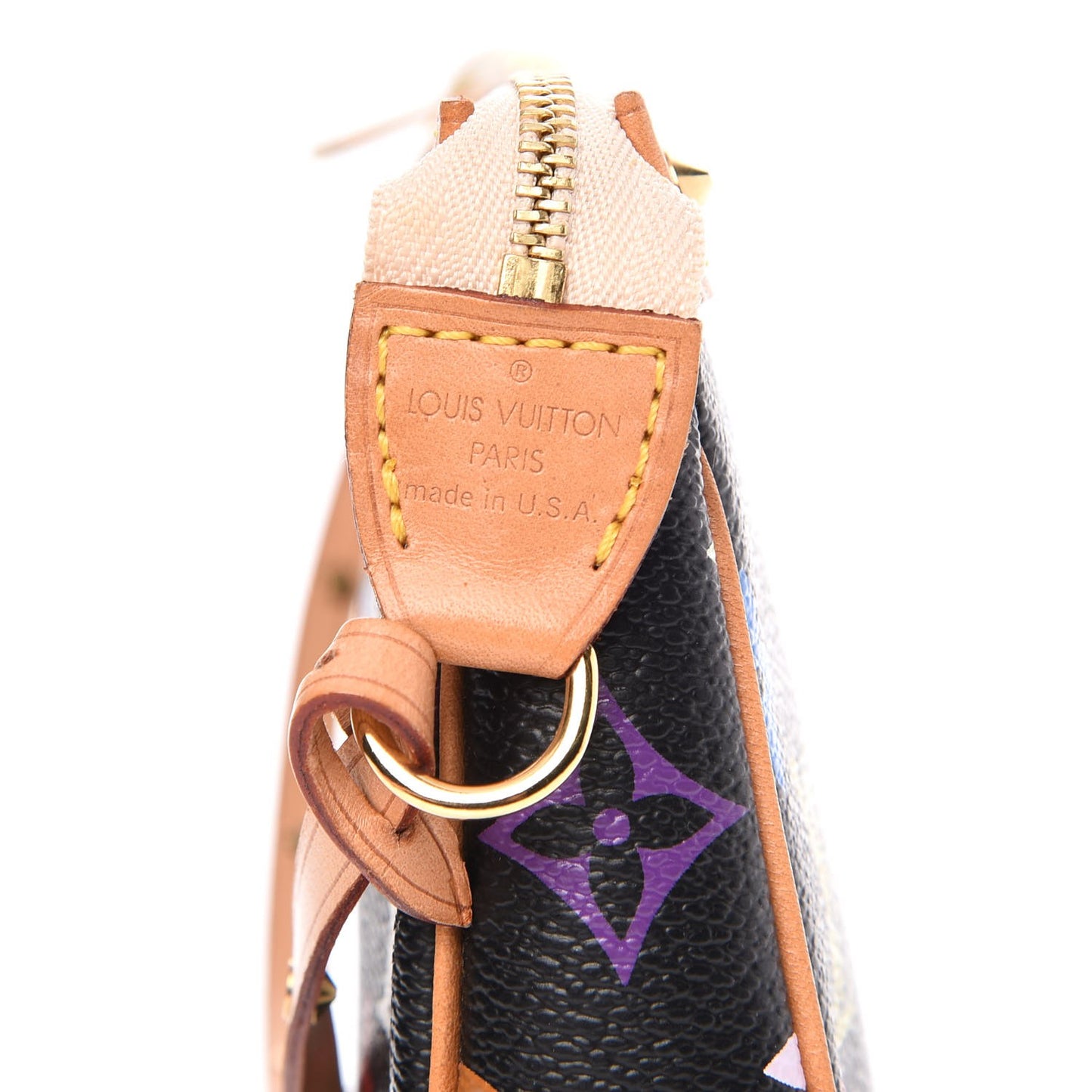 Monogram Multicolor Pochette Accessories Black