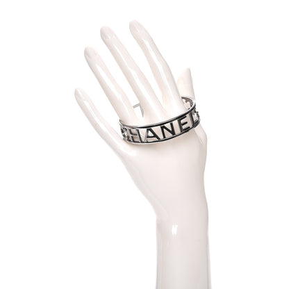 Chanel Ruthenium Logo Cuff 2 of 5