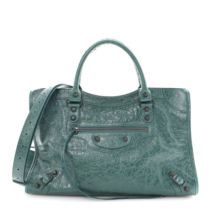Balenciaga Arena Lambskin Classic Hardware Medium Le City Dark Emerald 1 of 10