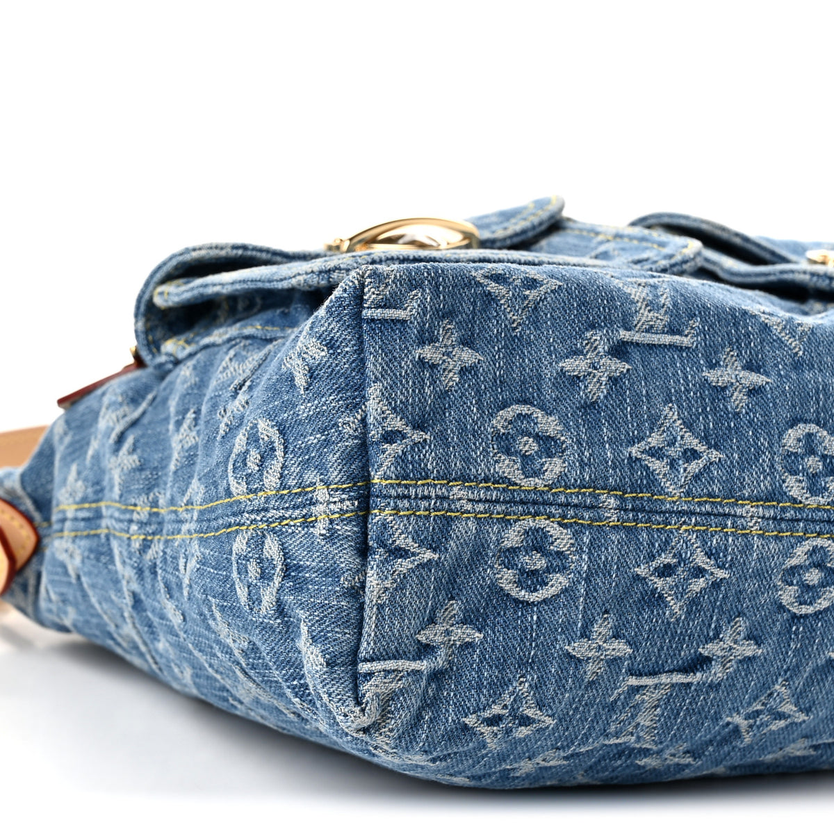 Louis Vuitton Monogram Denim Baggy NM Blue 8 of 9