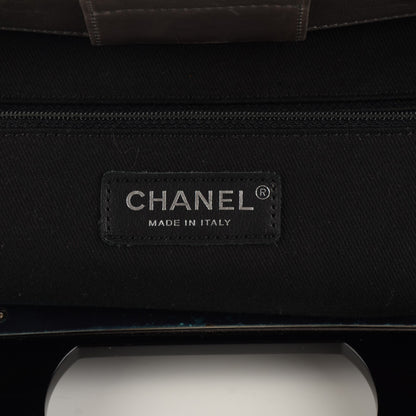 Chanel Glazed Calfskin Quilted Large CC Delivery Tote Grey 6 of 7