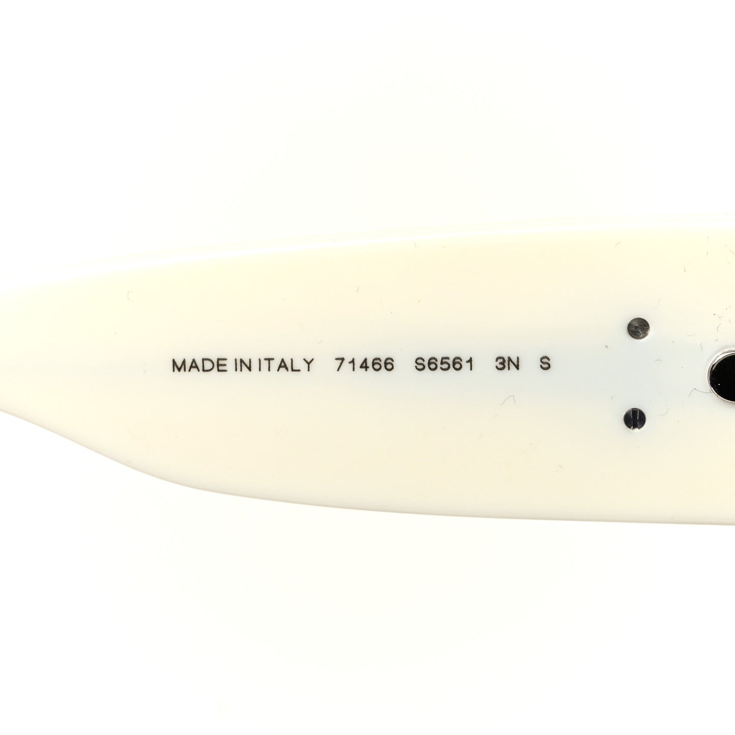 Acetate Shield Sunglasses 71466 White Black