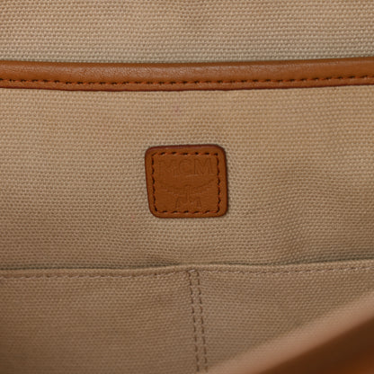 MCM Visetos Medium Anya Top Zip Shopper Tote Cognac 6 of 11
