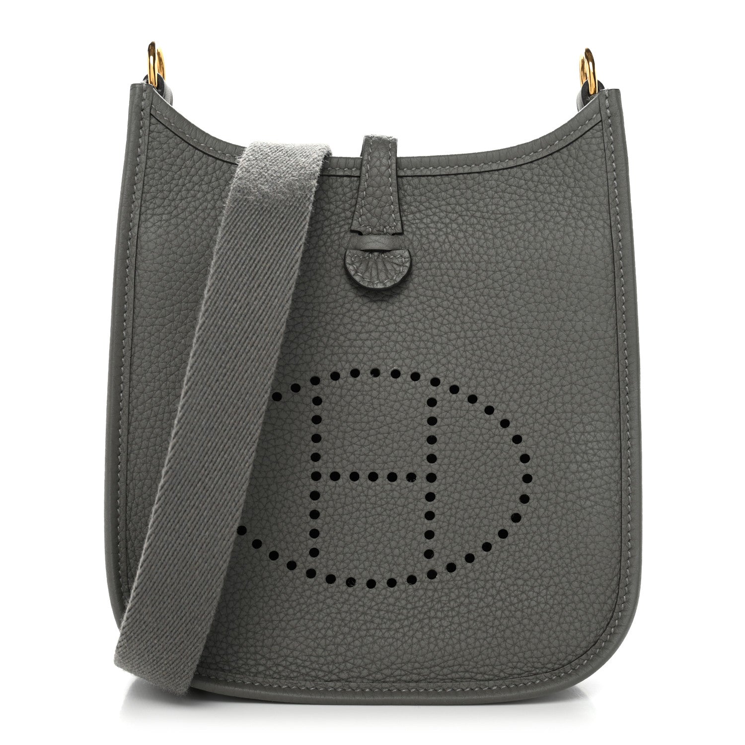 Hermes Taurillon Clemence Evelyne TPM Gris Meyer 1 of 10