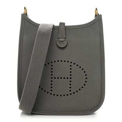 Hermes Taurillon Clemence Evelyne TPM Gris Meyer 1 of 10