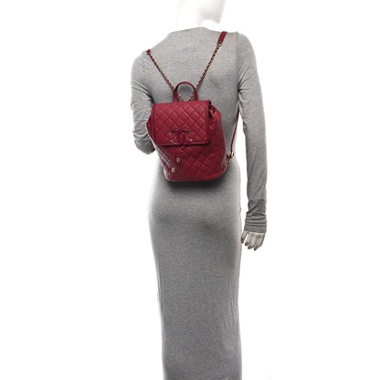 Chanel Caviar Quilted Filigree Backpack Dark Pink 2 of 10